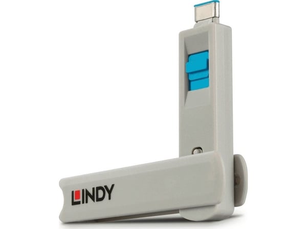 USB-port-beskytter 4-pak blå 40465 LINDY