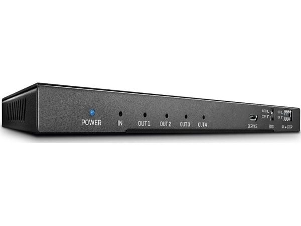 Lindy 38231, HDMI, 4x HDMI, 4096 x 2160 piksler, Sort, Metall, 4K Ultra HD