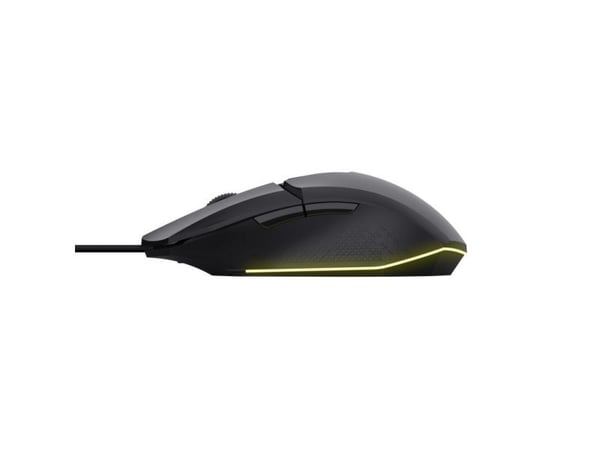 Trust GXT 109 Felox, Oikeakätinen, Optinen, USB A-tyyppi, 6400 DPI, Musta