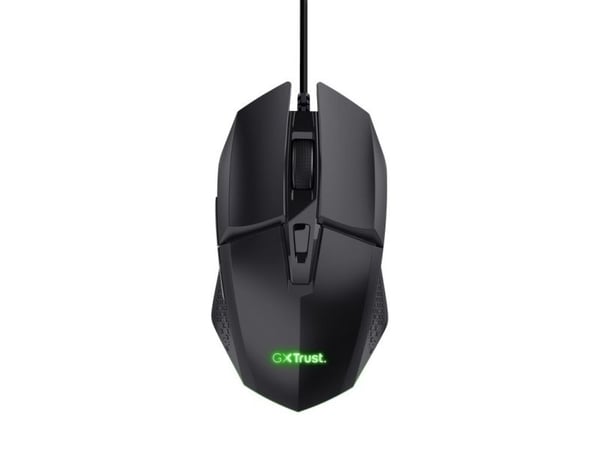 Trust GXT 109 Felox, Oikeakätinen, Optinen, USB A-tyyppi, 6400 DPI, Musta