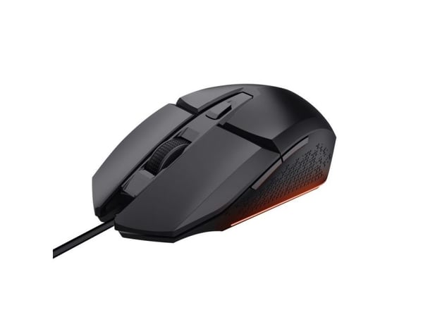 Trust GXT 109 Felox, Oikeakätinen, Optinen, USB A-tyyppi, 6400 DPI, Musta