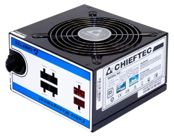 Chieftec CTG-650C, 650 W, 230 V, 50 Hz, 6 A, +12V1,+12V2,+3.3V,+5V,+5Vsb,-12V, aktiivinen