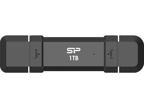 Silicon Power Marvel Xtreme DS72 - USB-flashstasjon - 1 TB - USB 3.1 Gen 2 / USB-C 3.2 Gen 2 - svart