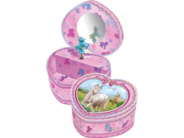 Hjerteformet musikkboks 2 Unicorns 130UC Pecoware