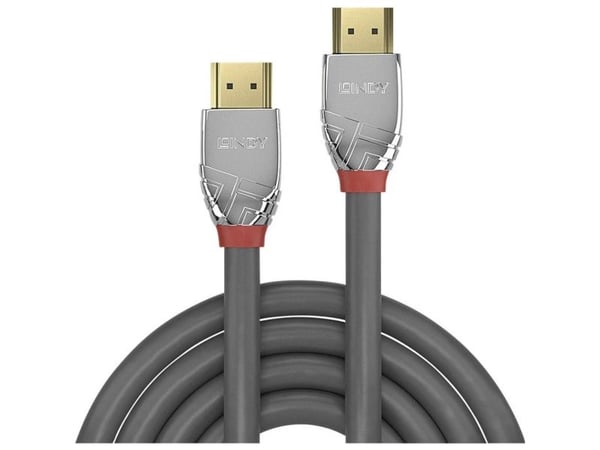 Lindy 37875, 7,5 m, HDMI Type A (Standard), HDMI Type A (Standard), 4096 x 2160 piksler, 3D, Grå