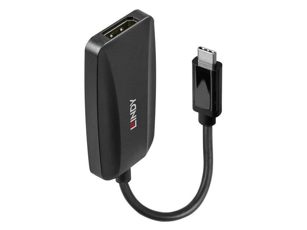 Lindy 43337, 0,13 m, USB Type-C, DisplayPort, Uros, Naaras, Suora