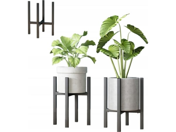 Strado justerbar blomsterholder i metall PILLAR (svart)