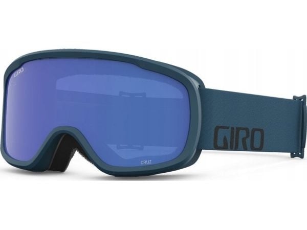 Giro Talvilasit GIRO CRUZ BLACK &amp; HARBOR BLUE WORDMARK (GREY COBALT 15% S3 peililasi) (UUSI 2023/2024)