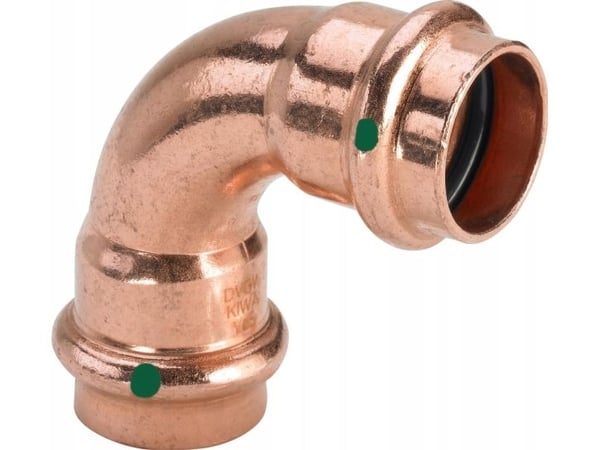 VIEGA Profipress bøjning 28mm90Gr. af kobber, SC-ConturPress muffe/muffe