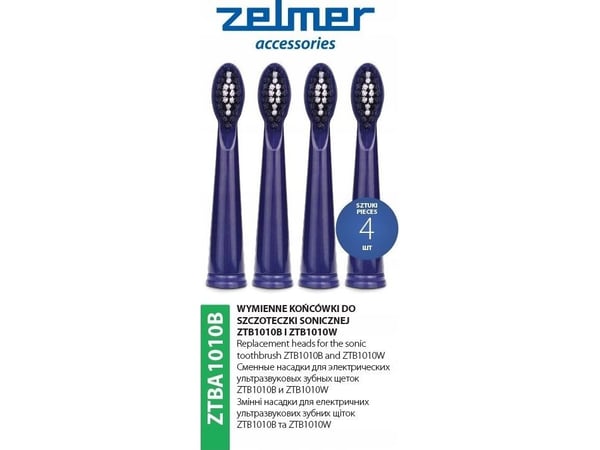 Zelmer tip ZELMER BØRSTETIPS ZTBA1010B 4 stk/sett blå