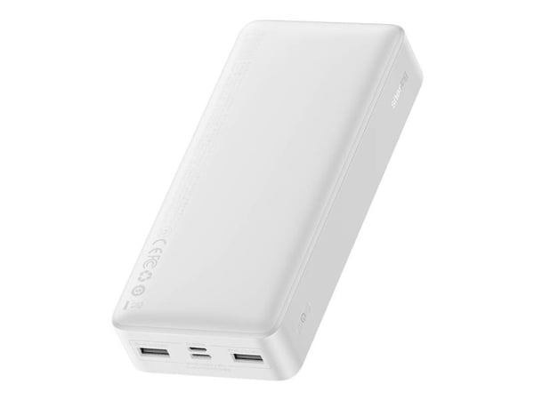 Baseus Bipow 20000 mAh 2xUSB USB-C 15W valkoinen