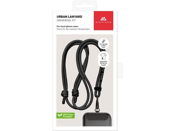 Black Rock 00221549, Halsrem, Sort, Universel, 0,8 m