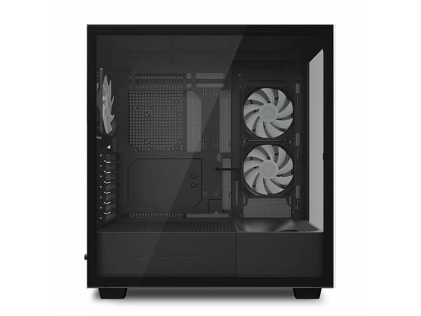 Sharkoon Rebel C60 RGB - Tower - ATX - sidepanel med vindu (herdet glass) - ingen strømforsyning (ATX) - USB/lyd