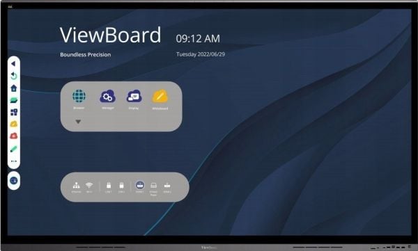 Viewsonic IFP7562, Interaktivt flatpanel, 190,5 cm (75"), LED, 3840 x 2160 piksler, Wi-Fi