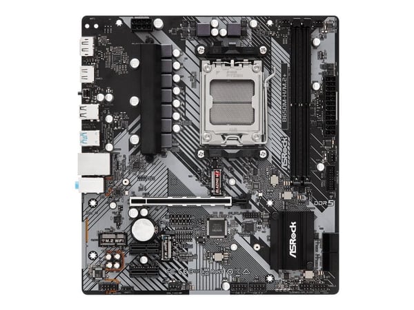 ASRock B650M-H/M.2+ - Hovedkort - micro ATX - Socket AM5 - AMD B650 Chipset - USB-C 3.2 Gen 1, USB 3.2 Gen 1 - Gigabit LAN - innbygd grafikk (CPU k...