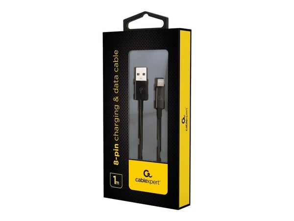 Gembird CC-USB2-AMLM-1M, 1 m, USB A, Micro-USB B/Lightning, Musta, Uros/uros, Apple iPhone 5, 6