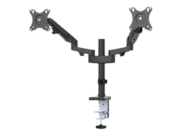 Neomounts DS70-750BL2 - Monteringssett (skrivebordsmontering) - justerbar dobbelarm i full bevegelse - for 2 LCD-skjermer - svart - skjermstørrelse...