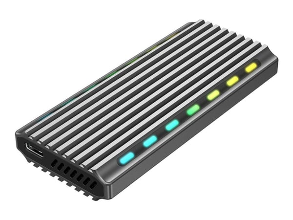 Gembird EE2280-U3C-03, SSD-kotelo, M.2, SATA, 10 Gbit/s, USB-liitettävyys, musta