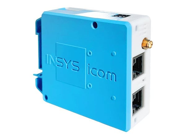 INSYS icom MIRO-L200 - Ruter - WWAN digital inngang/utgang - WAN-porter: 2 - 4G, 3G, 2G - DIN-skinnemonterbar