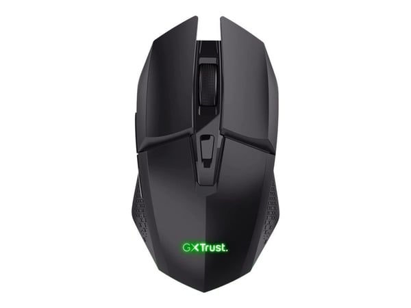 Trust GXT 110 FELOX - Mus - illuminated - 6 knapper - trådløs - USB trådløs mottaker - booster black