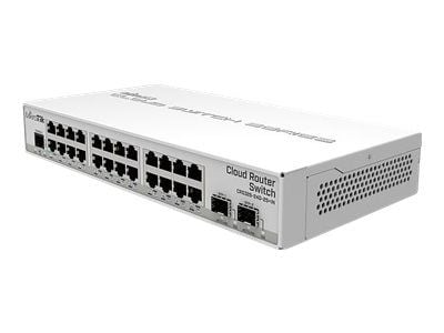 MikroTik Cloud Router Switch CRS326-24G-2S+IN - Switch - Administrerad - 24 x 10/100/1000 + 2 x SFP+ - skrivbordsmodell