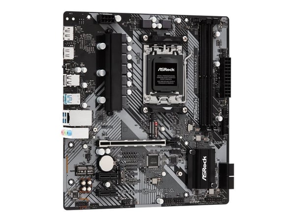 ASRock B650M-H/M.2+ - Hovedkort - micro ATX - Socket AM5 - AMD B650 Chipset - USB-C 3.2 Gen 1, USB 3.2 Gen 1 - Gigabit LAN - innbygd grafikk (CPU k...