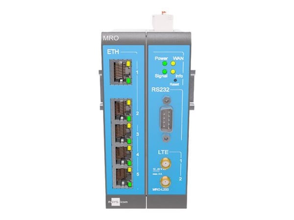 INSYS icom MRO L210 - Ruter - WWAN Modbus - DIN-skinnemonterbar