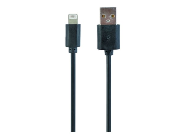 Gembird CC-USB2-AMLM-1M, 1 m, USB A, Micro-USB B/Lightning, Musta, Uros/uros, Apple iPhone 5, 6