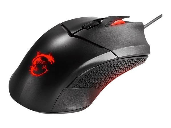 MSI Clutch GM08, Molempikätinen, Optinen, USB A-tyyppi, 4200 DPI, Musta