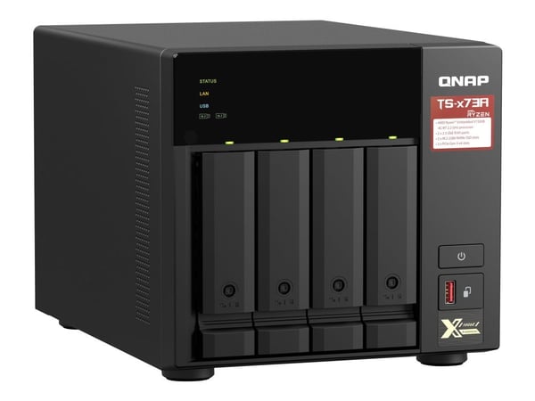QNAP TS-473A - NAS-palvelin - 4 lokeroa - SATA 6Gb/s - RAM 8 GB - 2.5 Gigabit Ethernet