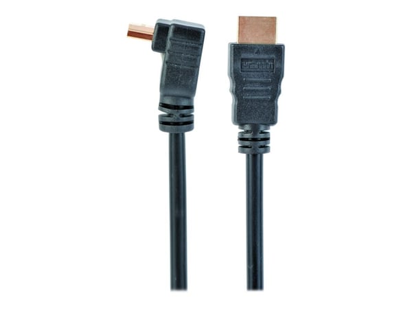 Gembird - HDMI-kabel - HDMI hann til HDMI hann - 3 m - svart - 90° kontakt