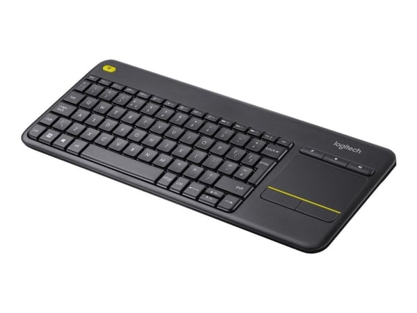 Logitech Wireless Touch Keyboard K400 Plus - Tastatur - trådløs - 2.4 GHz - QWERTY - US International - svart