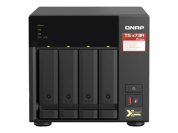 QNAP TS-473A - NAS-palvelin - 4 lokeroa - SATA 6Gb/s - RAM 8 GB - 2.5 Gigabit Ethernet