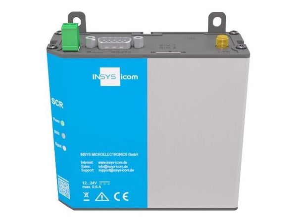 INSYS icom SCR-L 200 - Ruter - WWAN 2-port svitsj - Modbus - DIN-skinnemonterbar, veggmonterbar