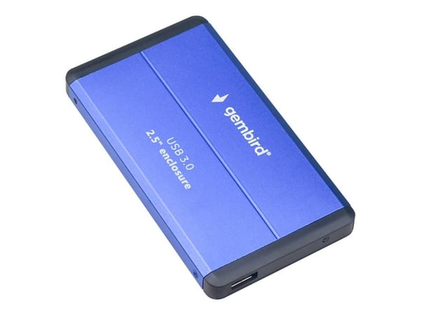 Gembird EE2-U3S-2-B, HDD-kotelo, 2.5", SATA, USB-liitettävyys, Sininen