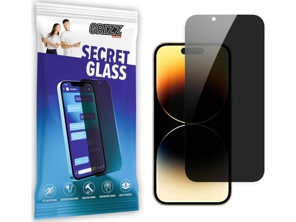 GrizzGlass GrizzGlass SecretGlass personvernglass Apple iPhone 14 Pro