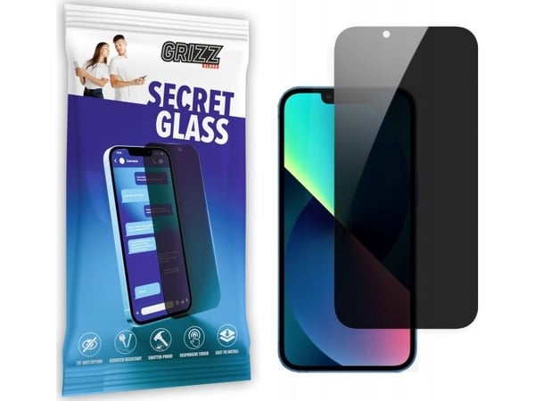 GrizzGlass SecretGlass personvern-beskyttelsesglass til Apple iPhone 13 mini