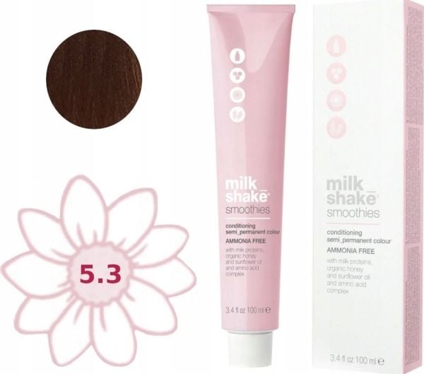 Milk Shake hårfarge (semi-permanent), ammoniakkfri, for kvinner, 5.35G, 100 ml