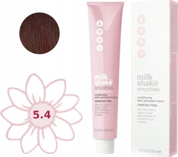 Milk Shake Smoothies ammoniakkfri semi-permanent hårfarge 5.45C - 100 ml