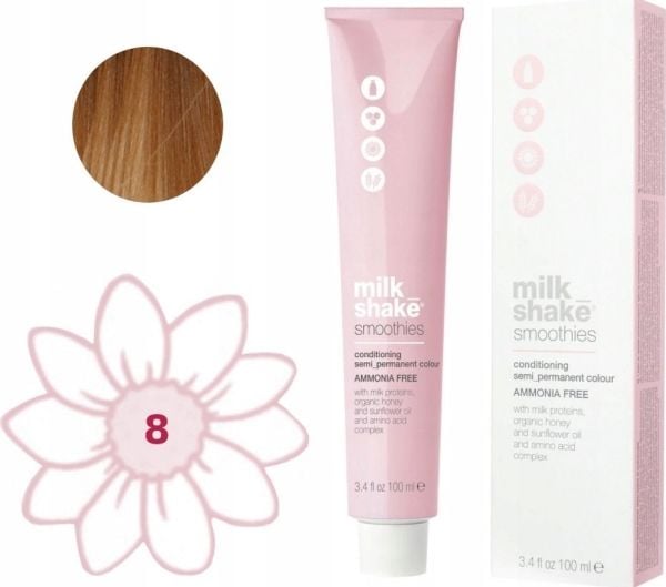 Milk Shake Smoothies Ammonia-Free semi-permanent hårfarge 88N Light Blond 100 ml for kvinner