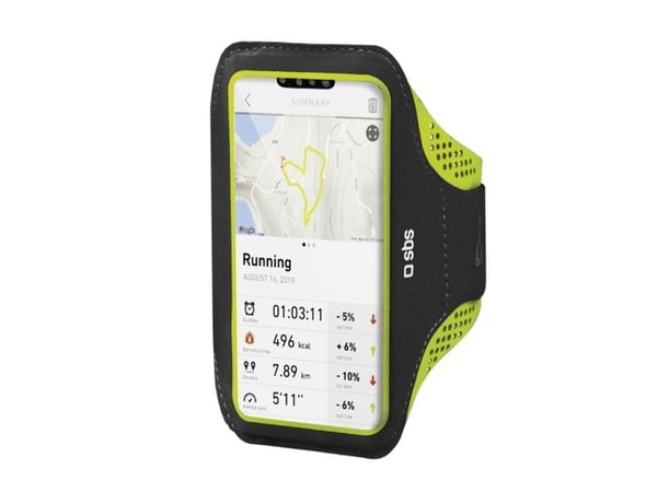 SBS TESPORTFITBAND3XL, Armbænd eske, Universell, 17 cm (6.7"), Sort
