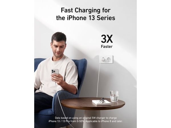 Anker Nano pro series 5 511 - Strømadapter - nano pro - 20 watt - 3 A - IQ 3.0 (USB-C) - aurorahvit