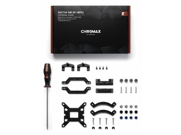 Noctua NM-M1-MP83 CHROMAX.BLACK, Monteringssats, Svart, Brun, Silver, Intel LGA1851, LGA 1150 (sockel H3), LGA 1151 (sockel H4), LGA 1155 (sockel H...