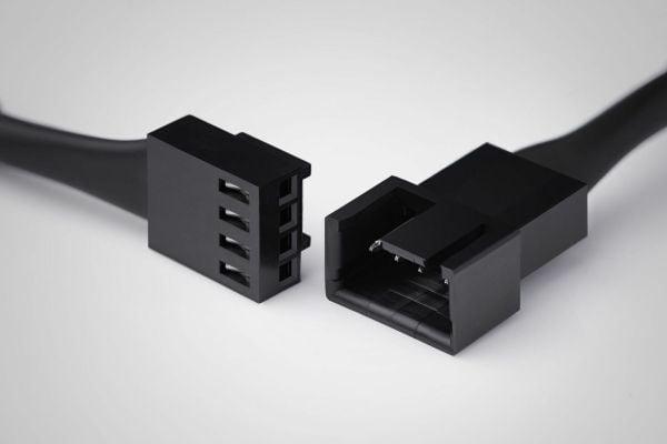 Noctua NA-SEC3, Kabelforlengelse, Sort, 3-pin + 4-pin, 4-pin, Hunkjønn, Hunkjønn
