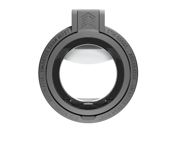 STM -936-327Y-02, Støttebein, Grå, ABS, Silikon, Apple, iPhone, 90 mm