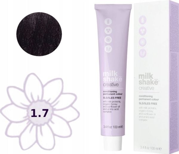 Milk Shake Creative Permanent Paint 1.71V, violetti musta, 100ml