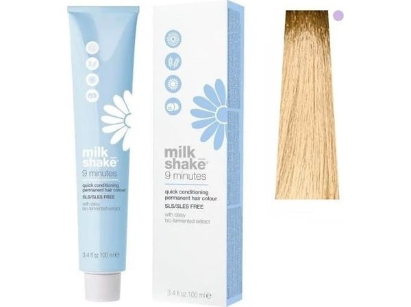 Quick permanent dye Milk Shake 9 Minutes 9.0, veldig lys blond, 100 ml