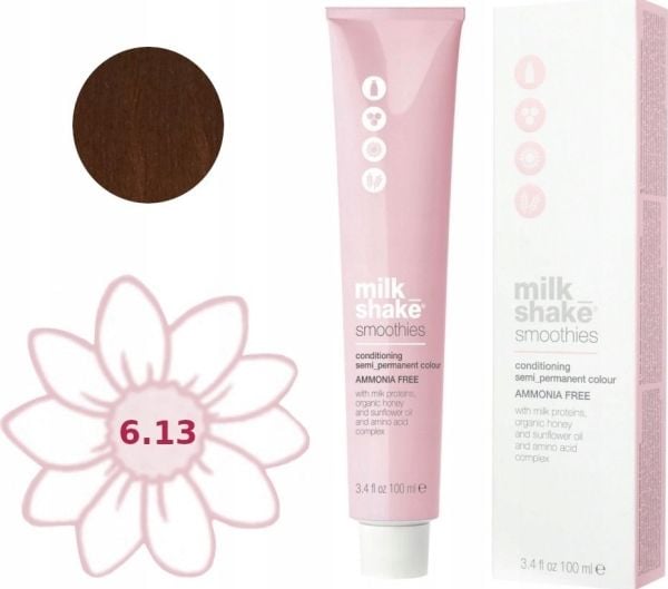Milk Shake Smoothies ammoniakkfri semi-permanent hårfarge 6.136B Dark Beige Blond 100 ml