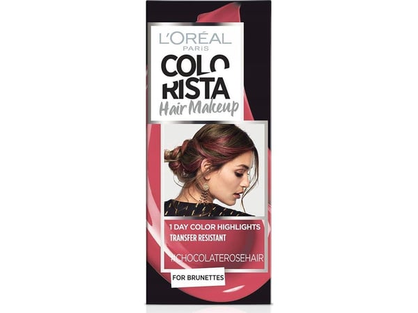 L’Oreal Paris Colorista Hair Makeup, semi-permanent hårfarge #CHOCOLATEROSEHAIR, 30 ml