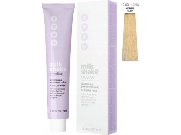 Milk Shake Creative Permanent Hair Dye 12.0312NG Natural Gold, 100 ml (for kvinner)